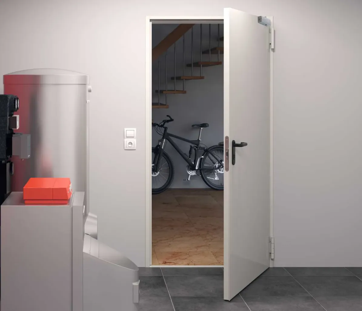 HÖRMANN Brandschutztür Rauchschutz T30 RS H8-5 R9002 Grauweiß