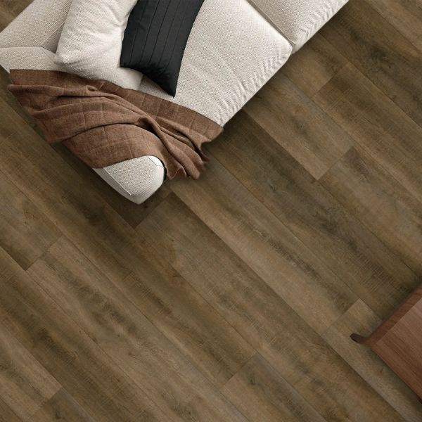 Dunkler Klick Vinylboden von HORI von oben