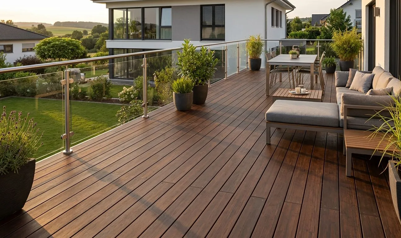 HORI Eco-Bambus Terrassendielen verlegt