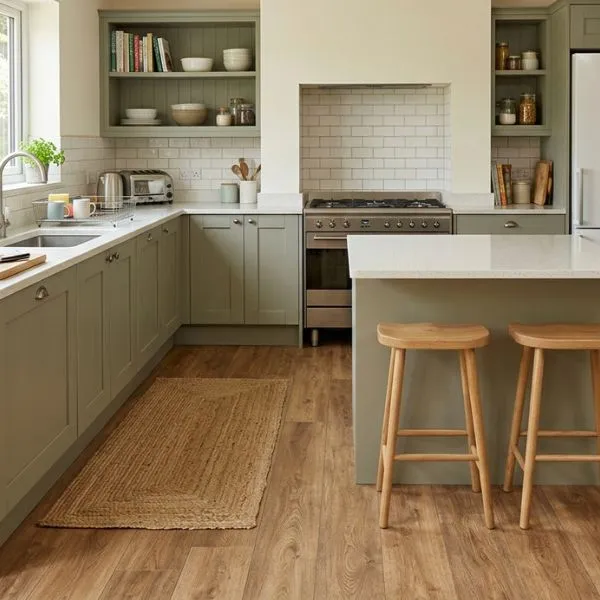 Vinylboden in einer offenen Küche