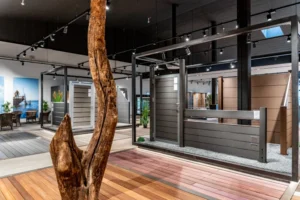 Holz-Richter Ausstellung Zaun
